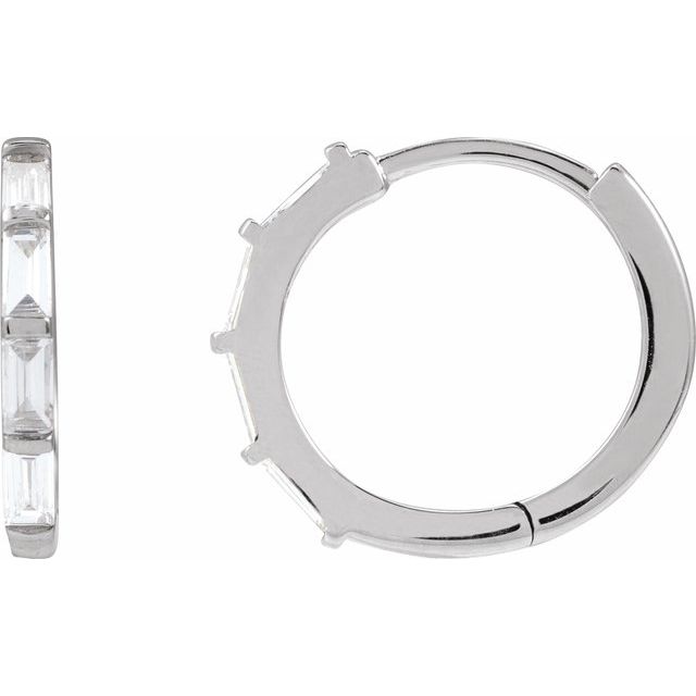 Lab-Grown Diamond Hoop Earrings