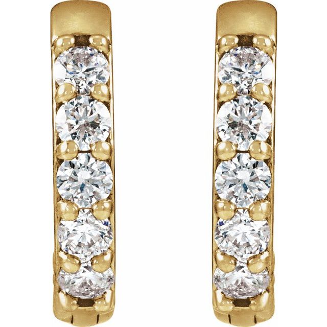 Accented Huggie Earrings