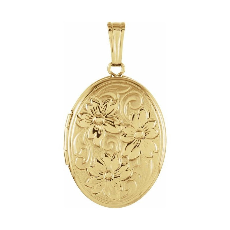Oval Floral Locket