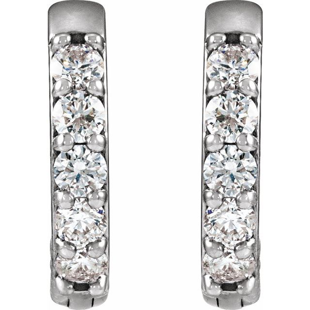 Accented Huggie Earrings