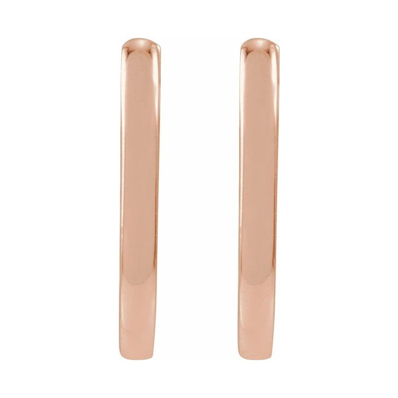 Elongated Hoop Earrings