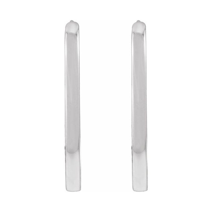 Elongated Hoop Earrings