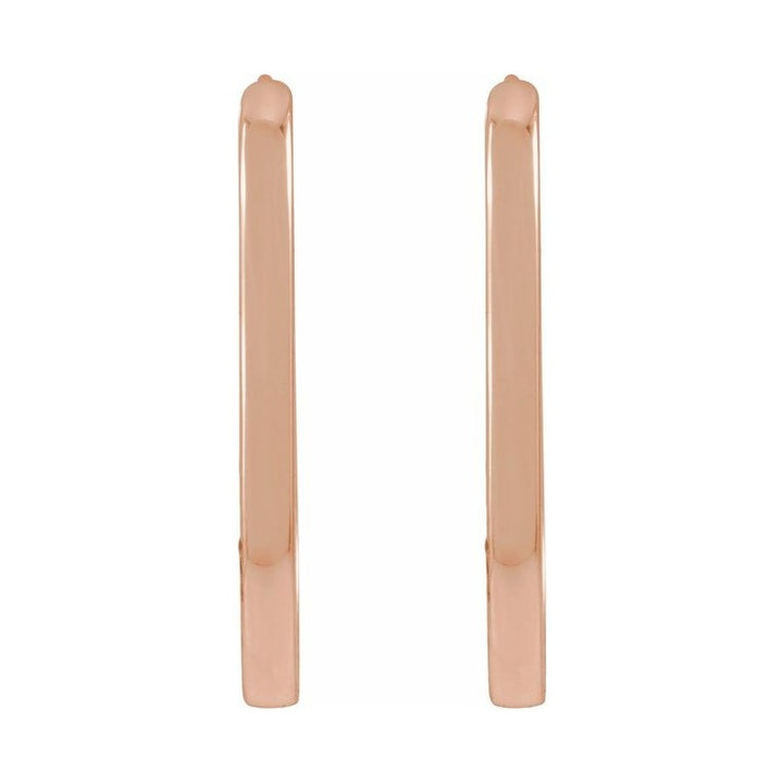 Elongated Hoop Earrings