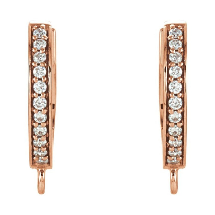 Accented Click-In Hoop Earring Top