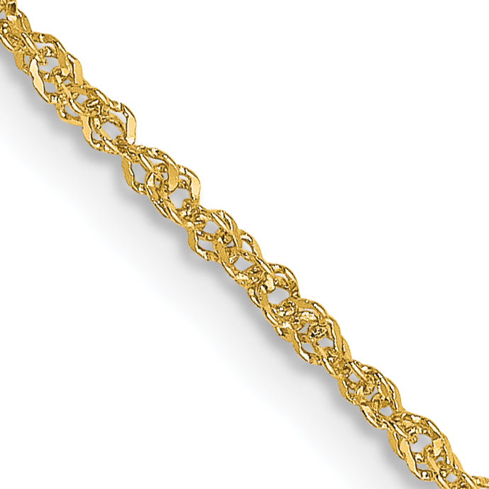 18K Leslies 1.1mm Singapore Chain