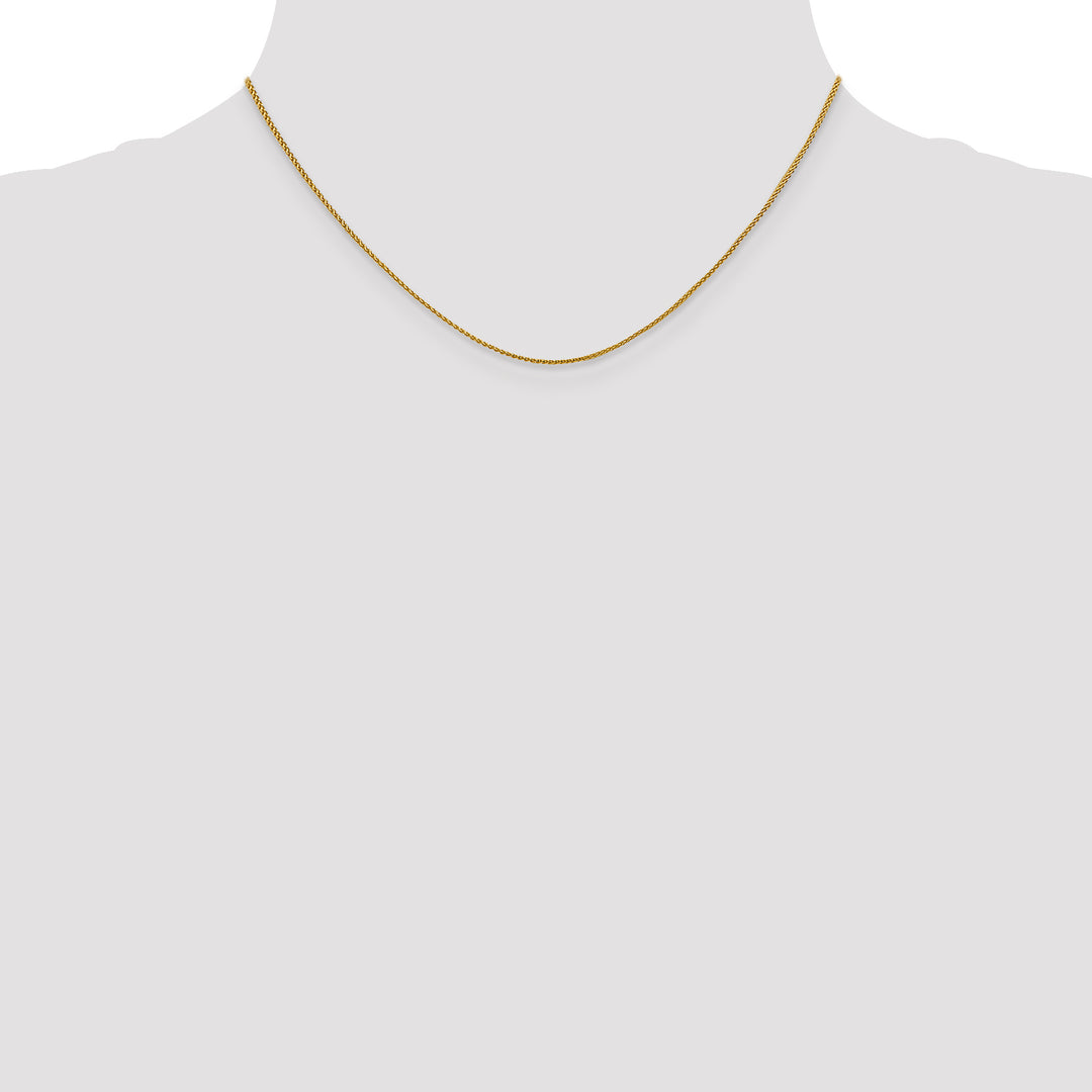18K Leslies 1mm D/C Spiga Chain