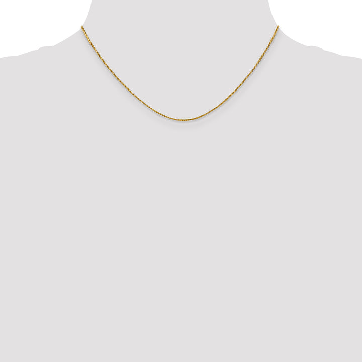 18K Leslies 1mm D/C Spiga Chain
