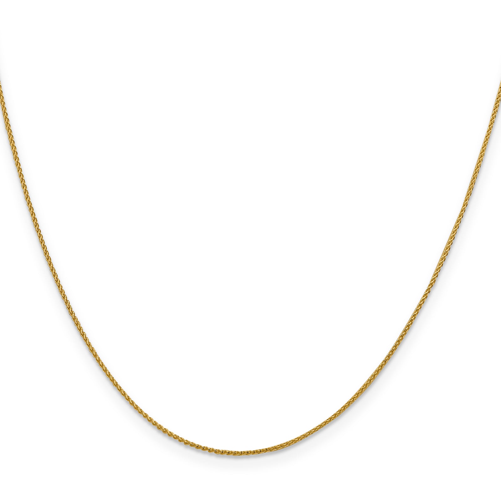 18K Leslies 1mm D/C Spiga Chain