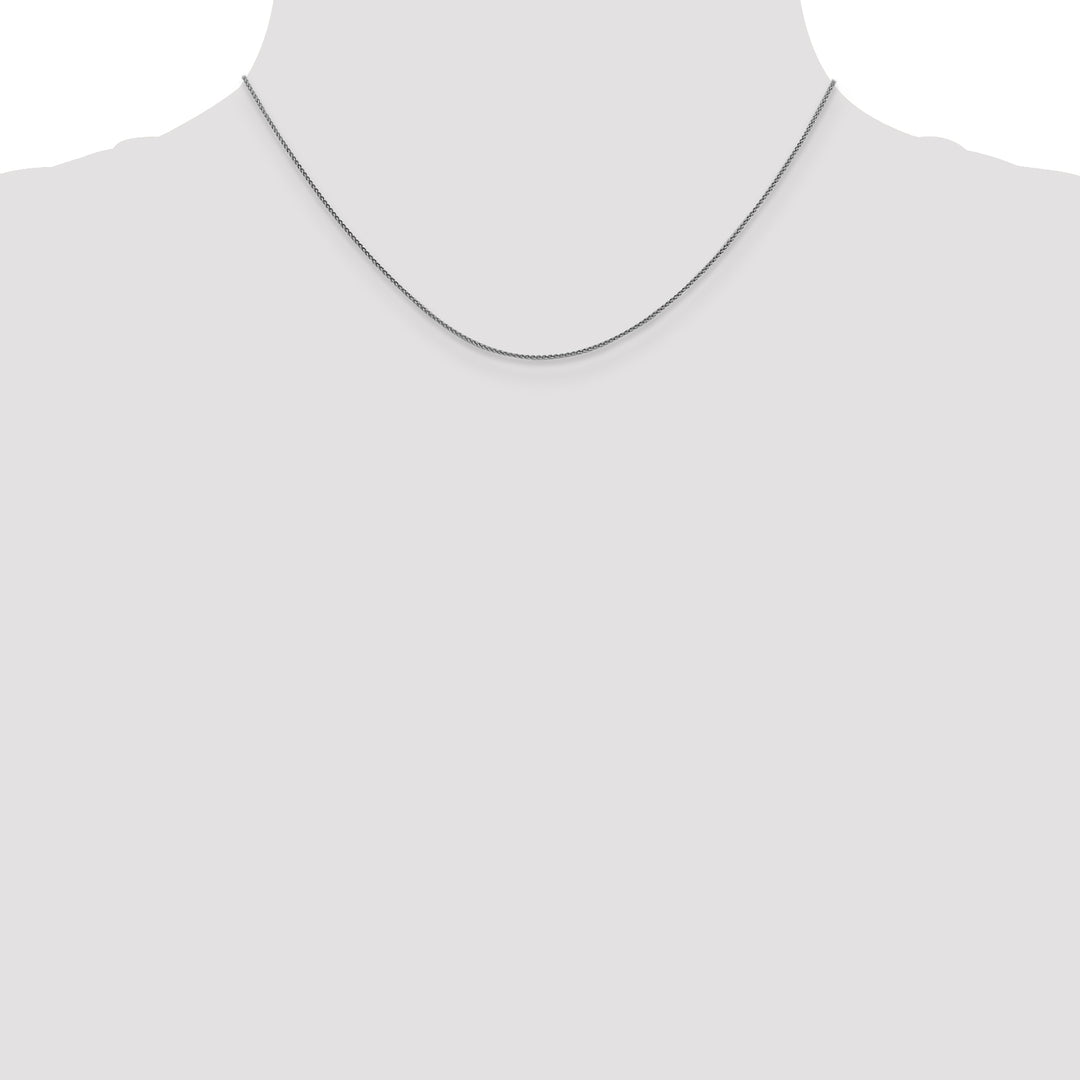 18K Leslies WG 1mm D/C Spiga Chain