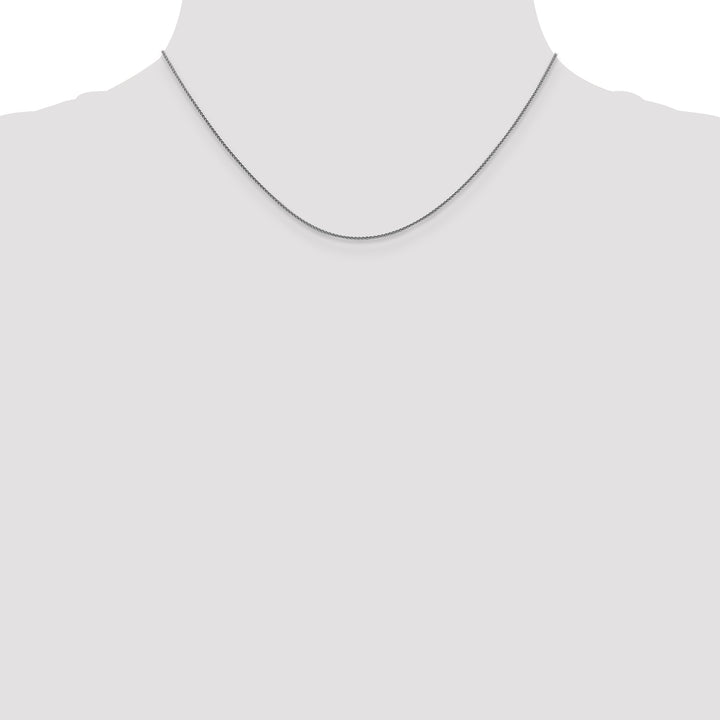 18K Leslies WG 1mm D/C Spiga Chain