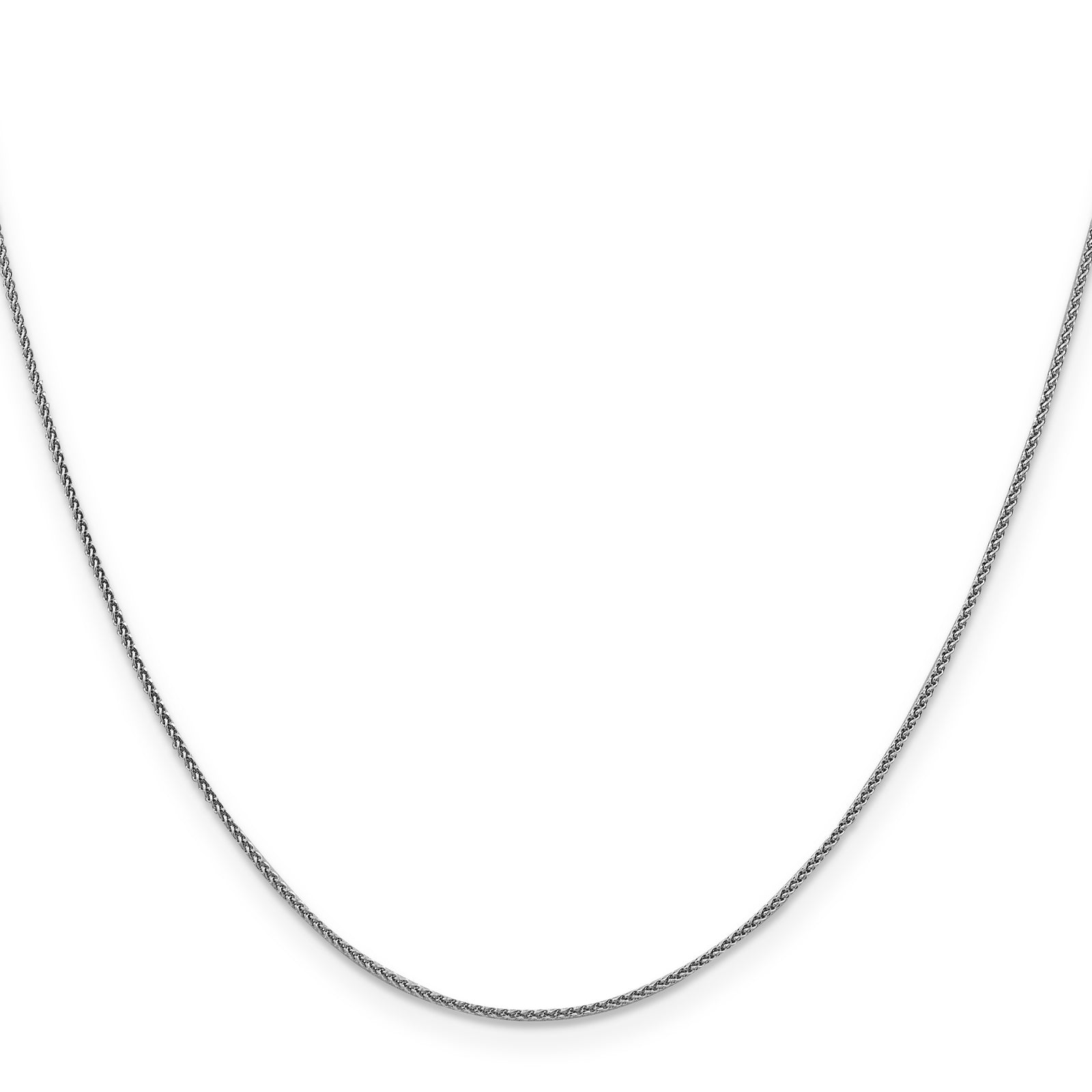 18K Leslies WG 1mm D/C Spiga Chain