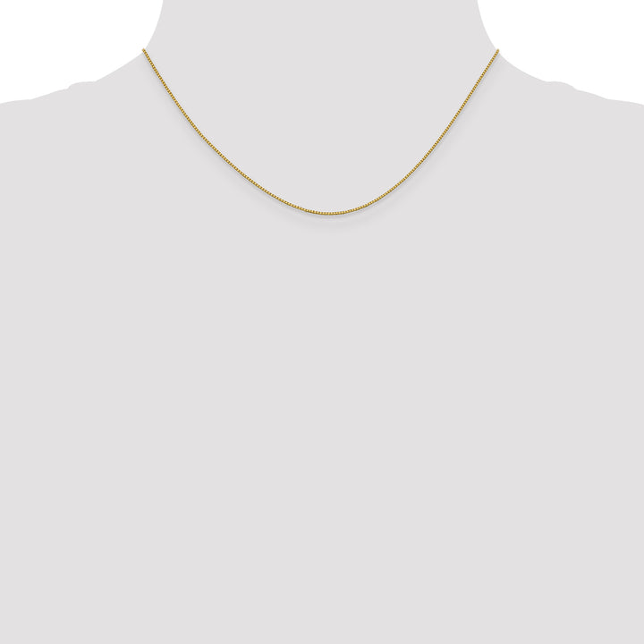 18K Leslies .7mm Box Chain