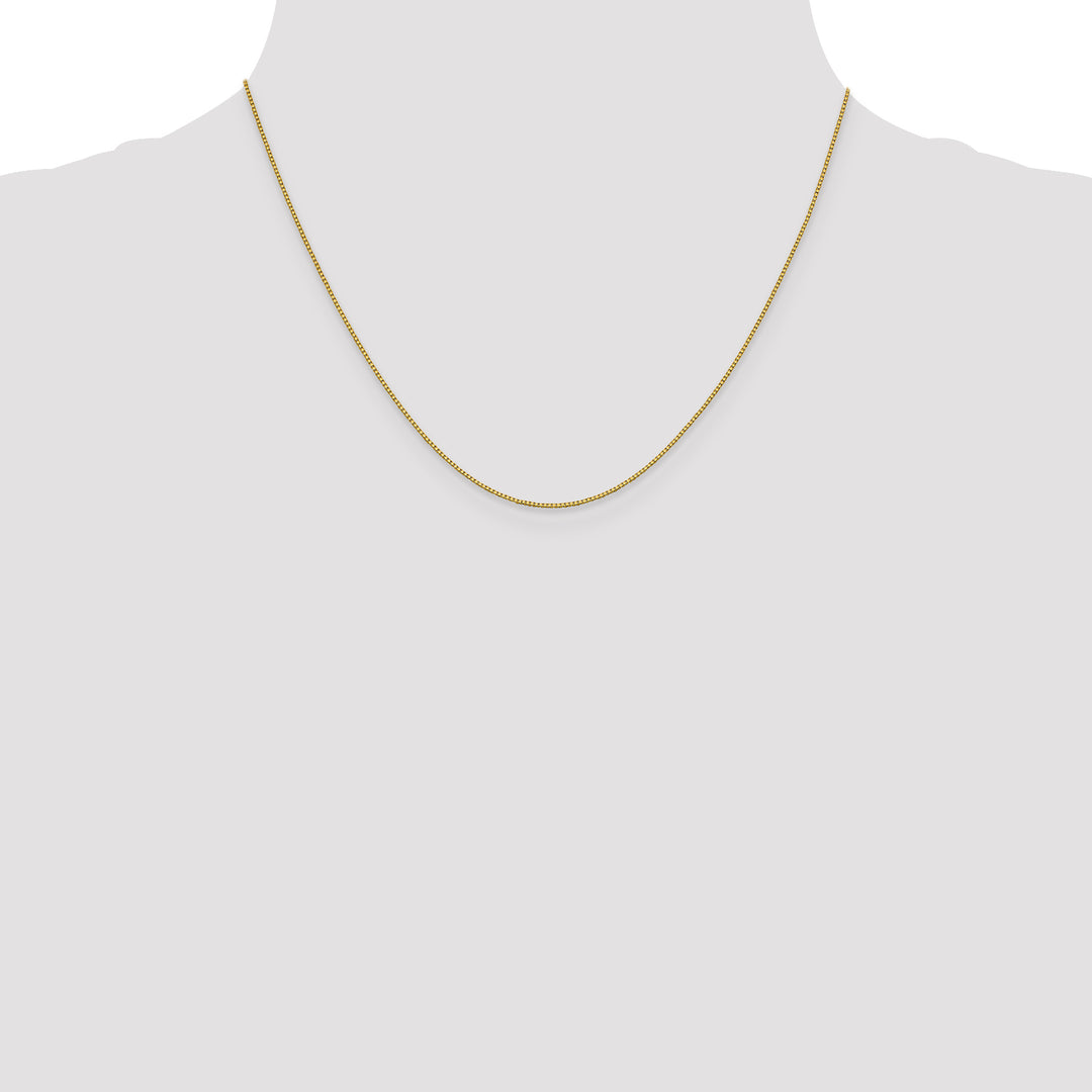 18K Leslies .7mm Box Chain
