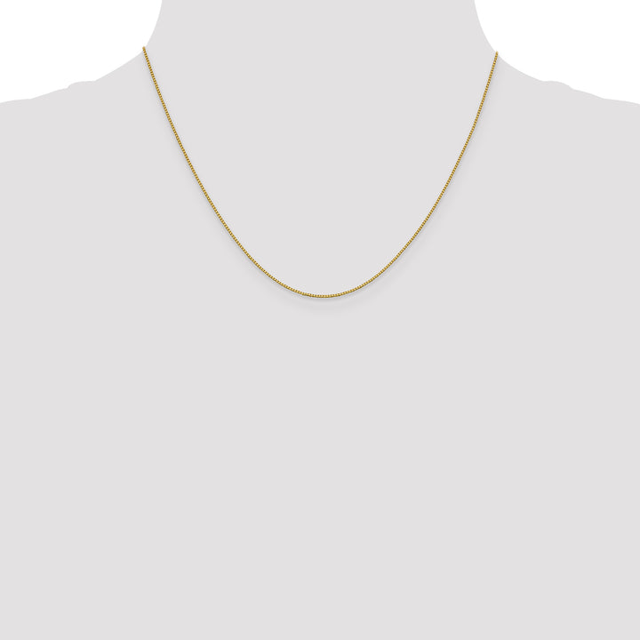 18K Leslies .7mm Box Chain