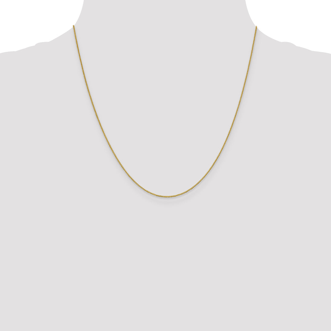 18K Leslies .7mm Box Chain