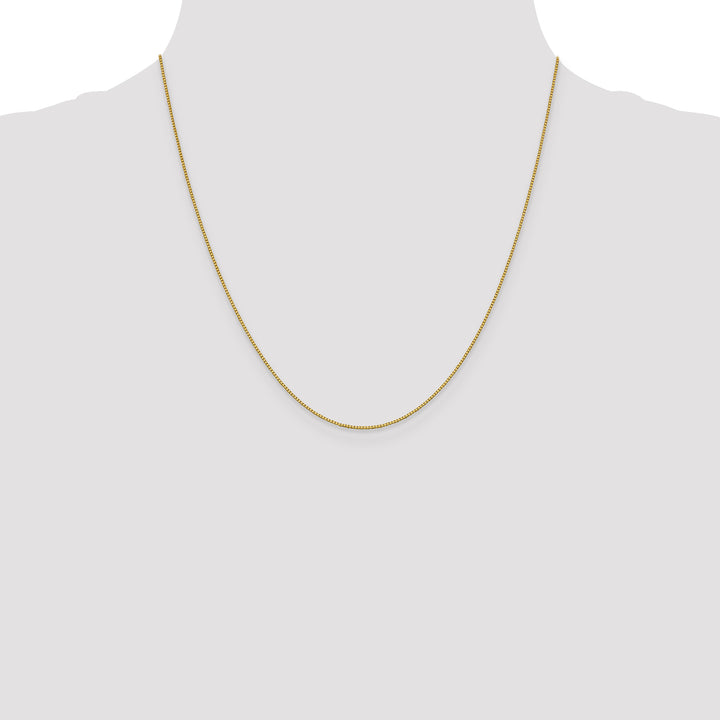 18K Leslies .7mm Box Chain
