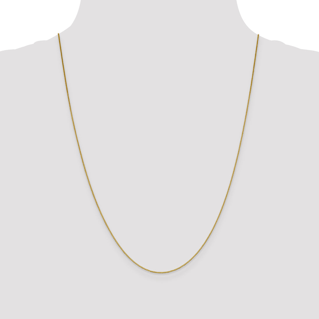 18K Leslies .7mm Box Chain