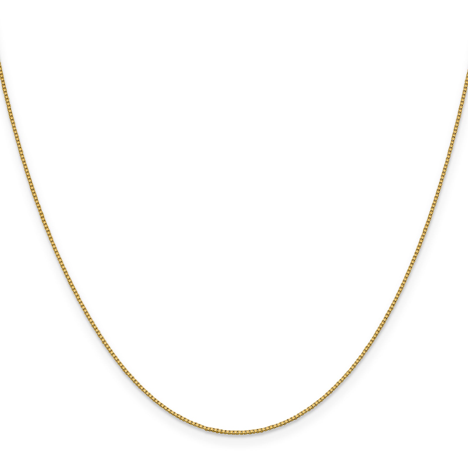 18K Leslies .7mm Box Chain