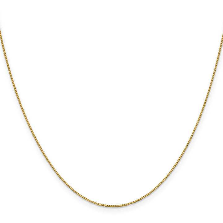 18K Leslies .7mm Box Chain