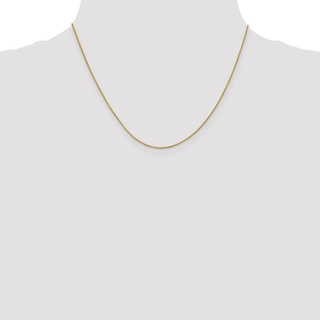 18K Leslies .9mm Box Chain