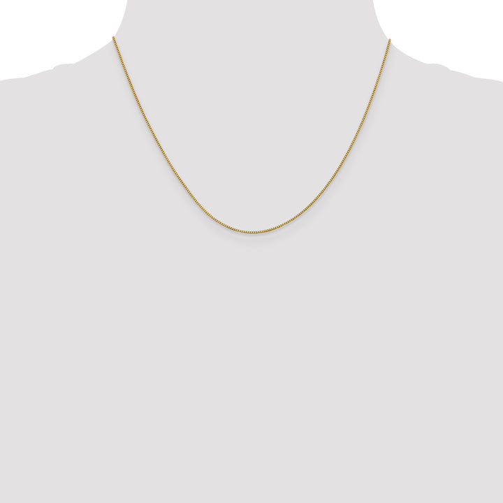 18K Leslies .9mm Box Chain