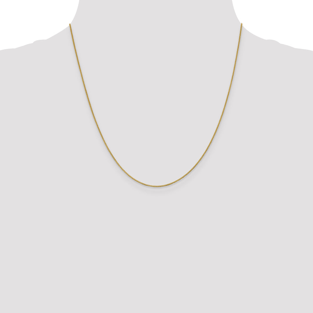 18K Leslies .9mm Box Chain