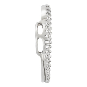 Platinum 1 CT Diamond Fashion Cluster Pendant