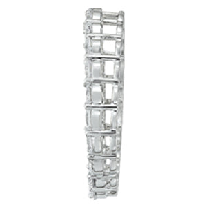 Platinum Round Diamond Circle Pendant