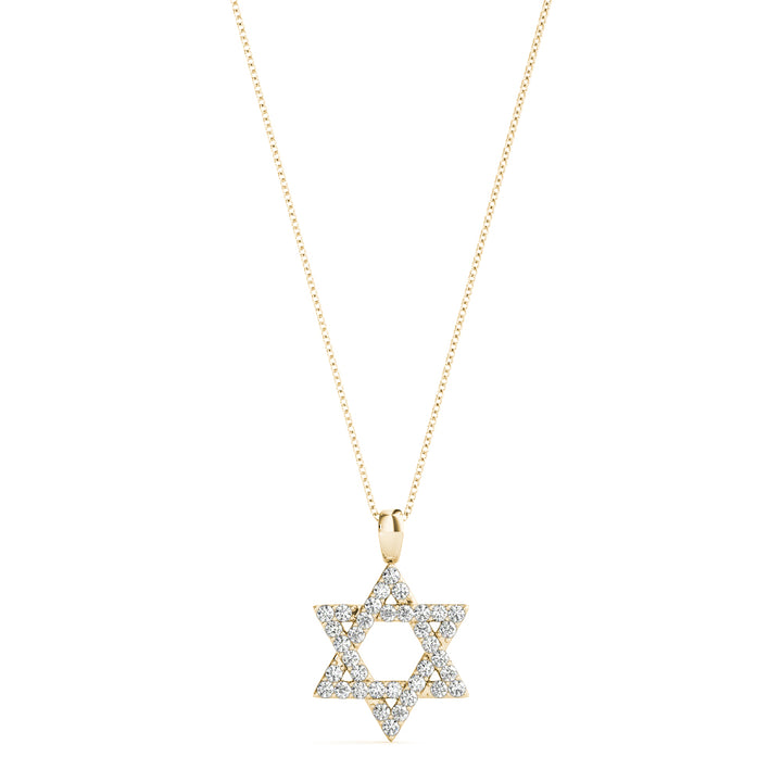 14K Yellow Gold Diamond Fashion Pendant