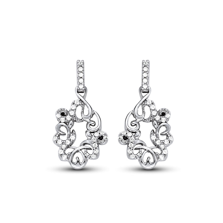 Multi-Diamond Round Stud Earrings