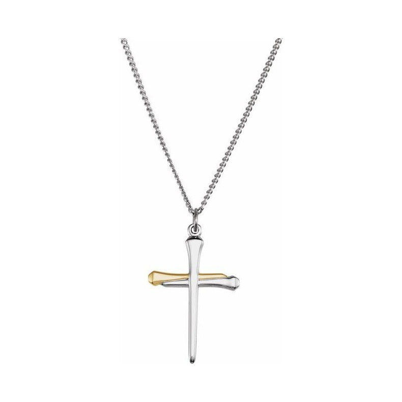 Nail Cross Necklace