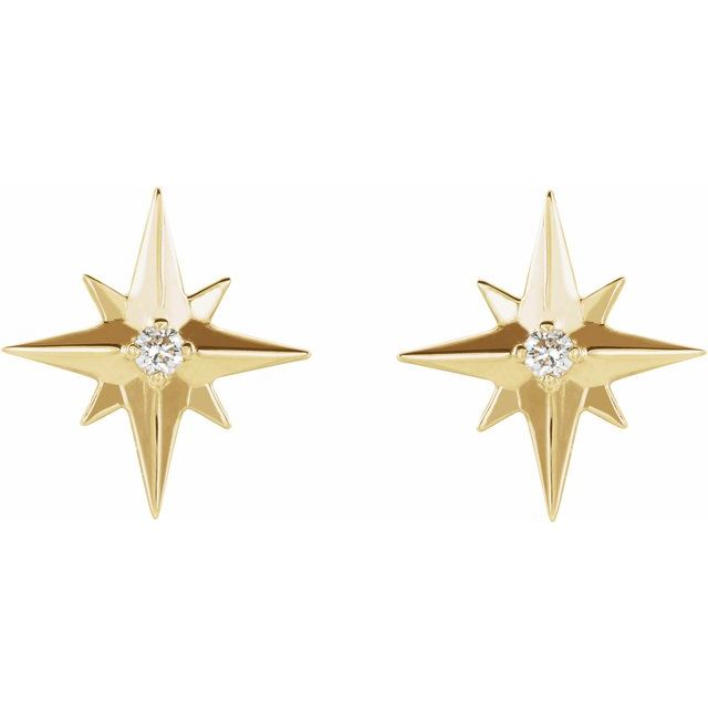 Accented Star Earrings
