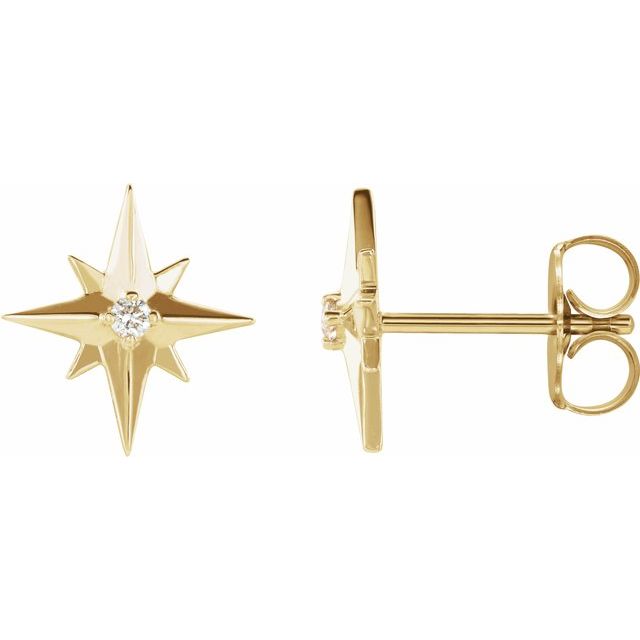 Accented Star Earrings