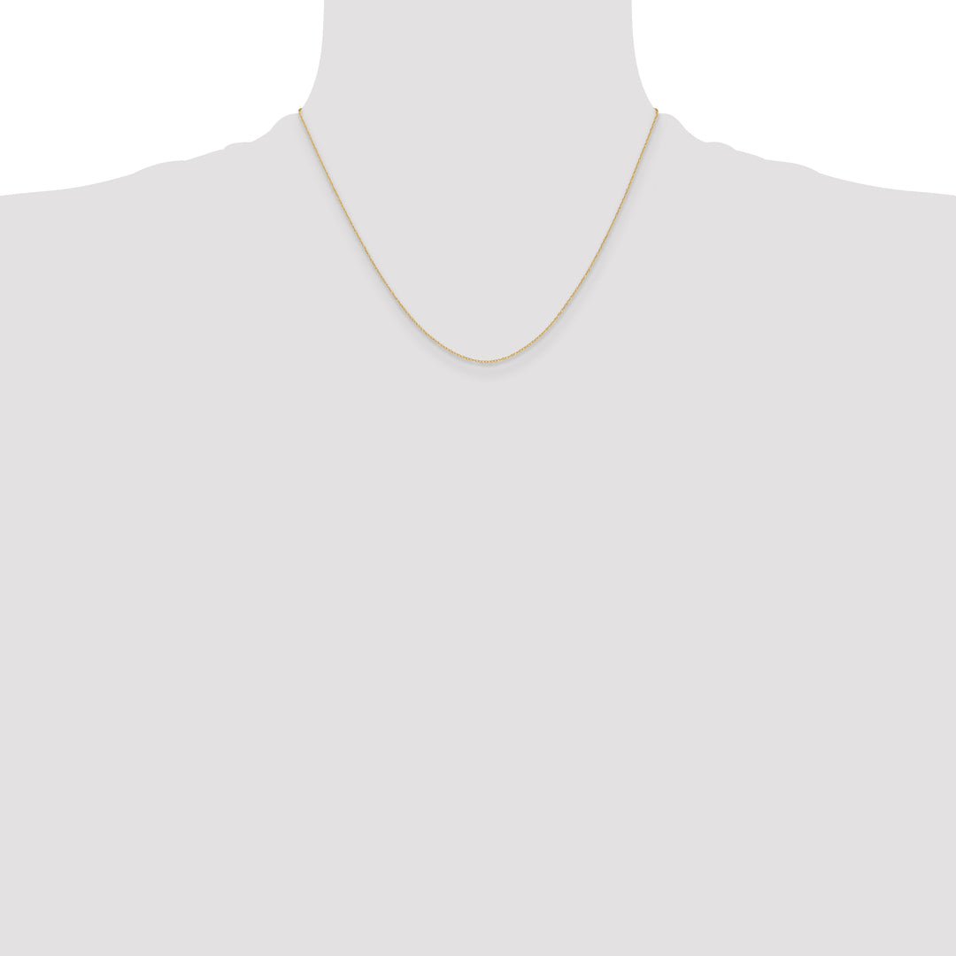 14k .4 mm Carded Cable Rope Chain