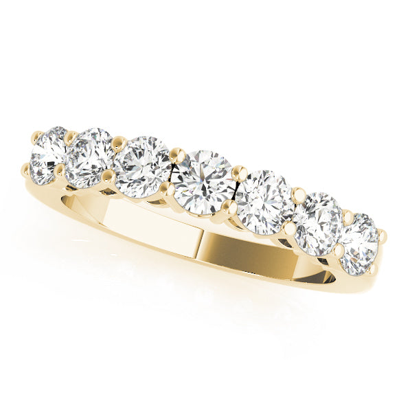 14K Yellow Gold 1/4 CT Diamond Wedding Band