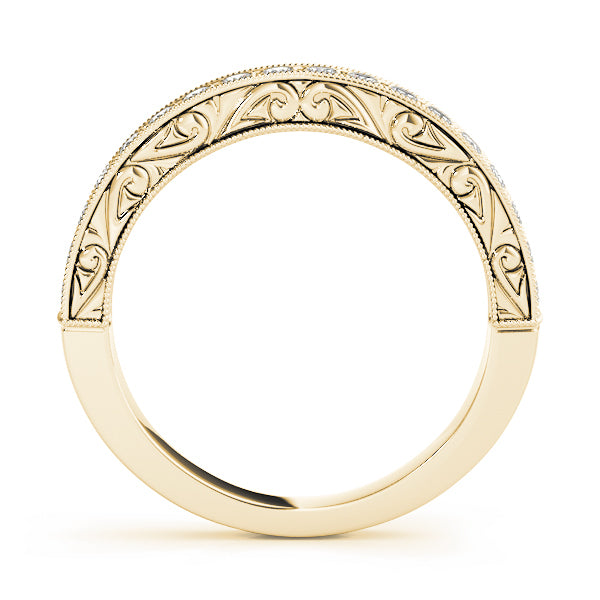 14K Yellow Gold 1/3 ct Diamond Wedding Band