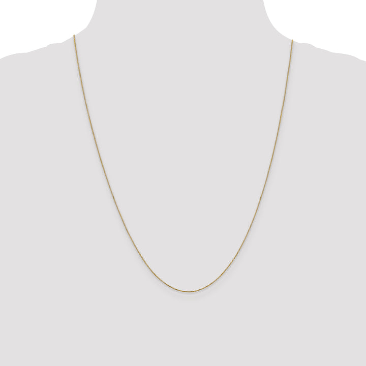 14k .5mm Carded Box Chain