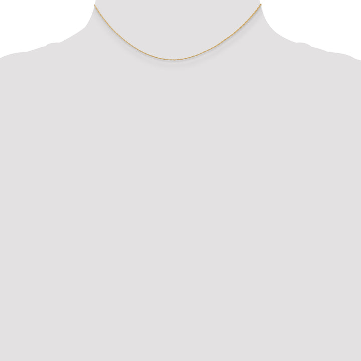 14k .5 mm Carded Cable Rope Chain