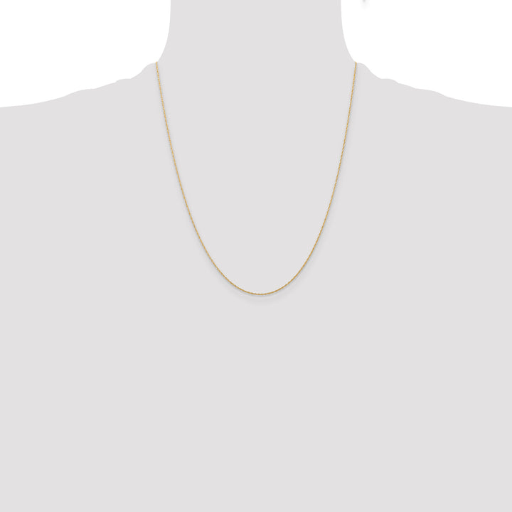 14k .5 mm Carded Cable Rope Chain