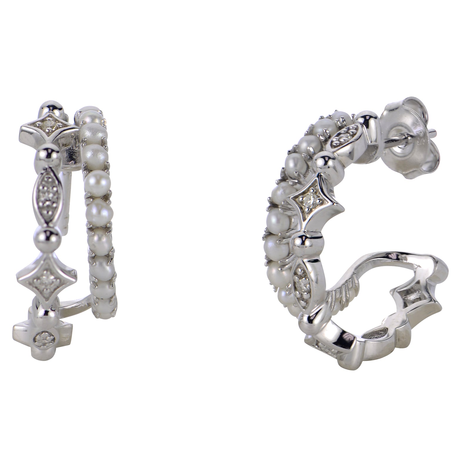 Sterling Silver Freshwater Earring