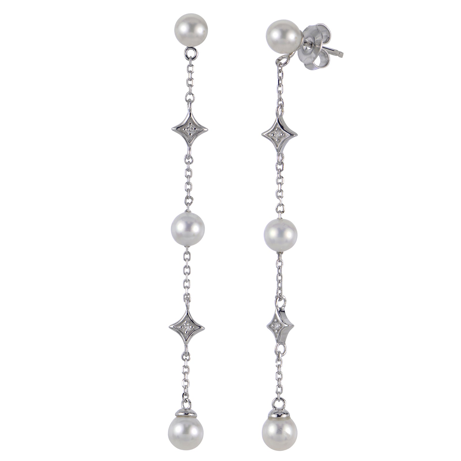 Sterling Silver Freshwater Pearl Earring