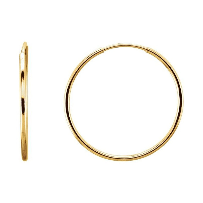 Endless Tube Hoop Earrings