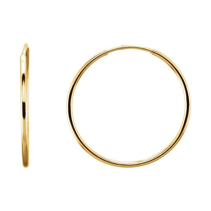 Endless Tube Hoop Earrings