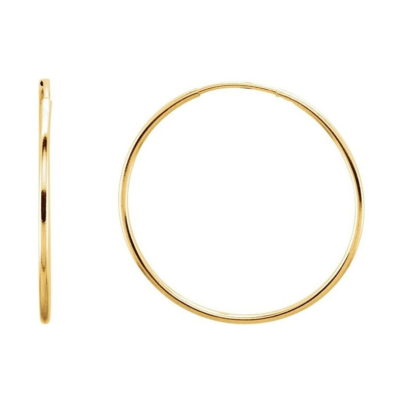 Endless Tube Hoop Earrings