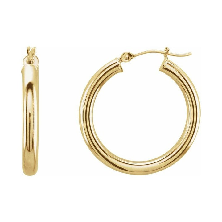 Tube Hoop Earrings