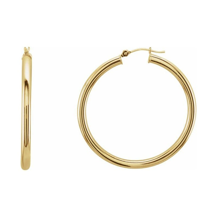 Tube Hoop Earrings