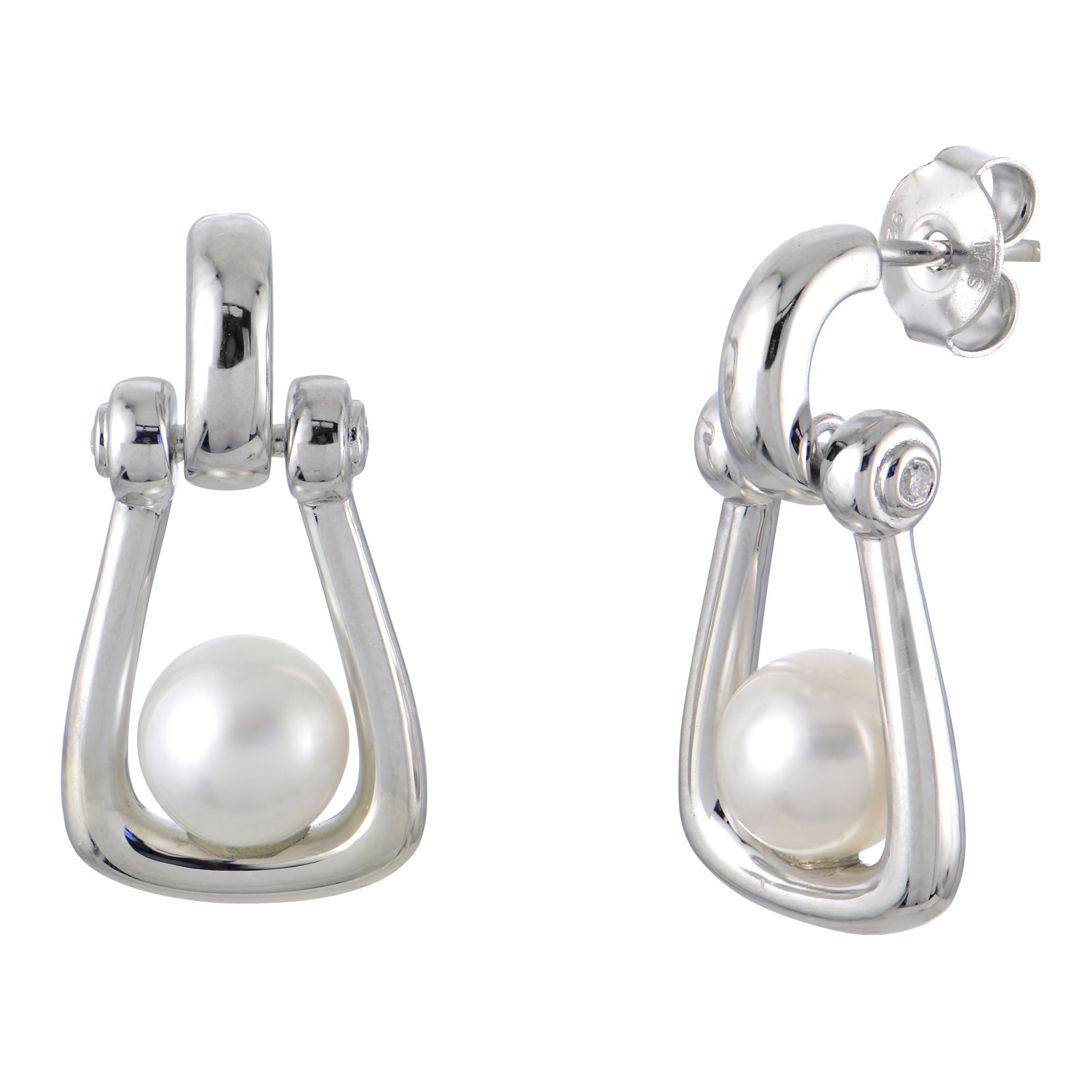 Sterling Silver Freshwater Pearl Earring