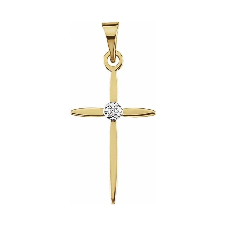 Accented Cross Pendant