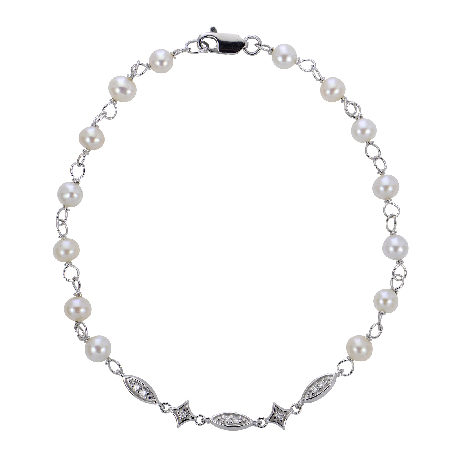 Sterling Silver Freshwater Pearl Bracelet