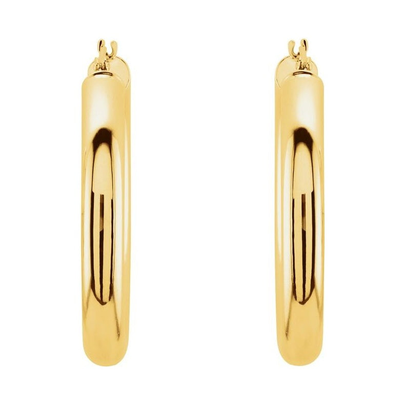 Tube Hoop Earrings